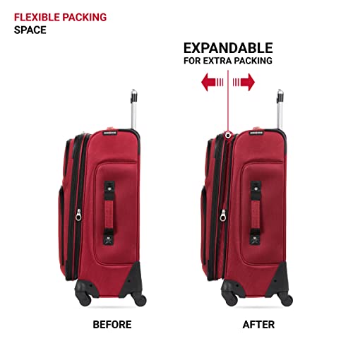 Softside Expandable Carry-On Luggage, Teal, 21-Inch M9609
