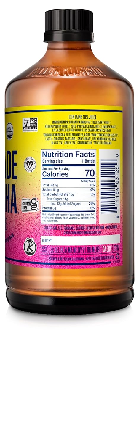 Organic Berry Lemonade Kombucha, 16 oz P77616