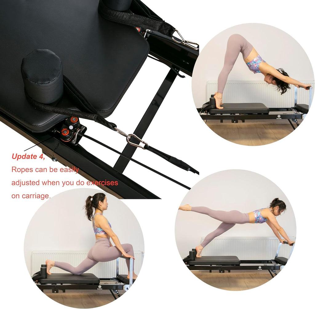 Foldable Pilates Reformer Machine for Home T902