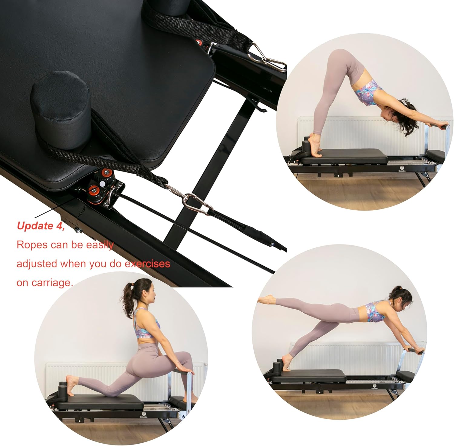 Foldable Pilates Reformer Machine for Home T902