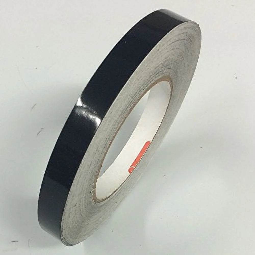Black 651 Vinyl Pinstripe Tape for Autos, Bikes, Boats - 1/2" A2530