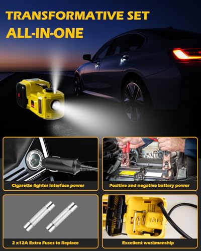Car Jack 5 Ton 12V with Impact Wrench and LED Light H707