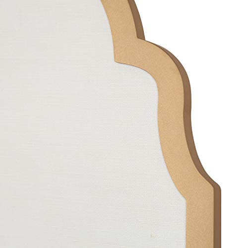Framed Arch Fabric Pinboard, 24 x 36, Gold, Modern Bulletin Board for Wall L20169