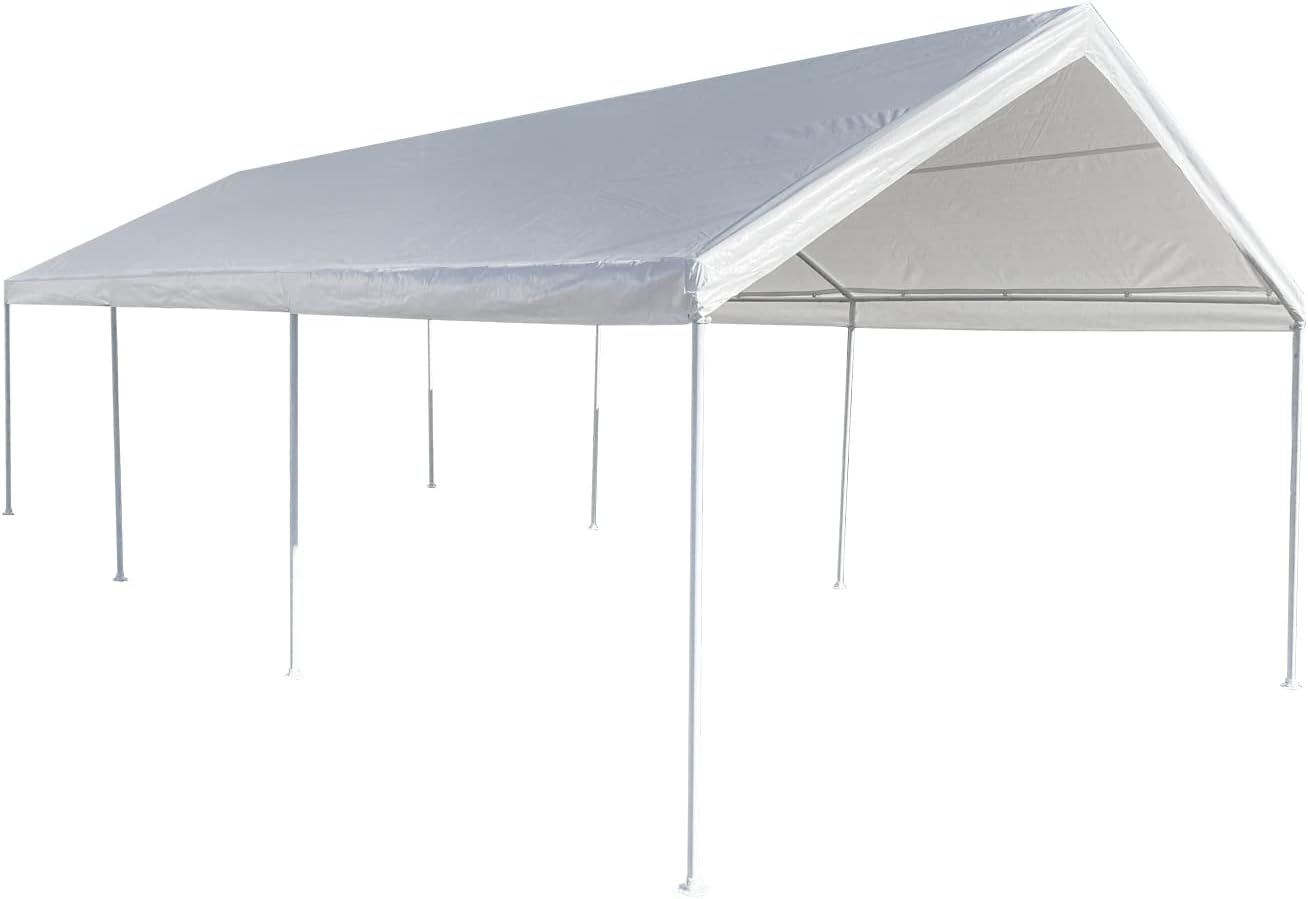 12x26 Carport Shelter, White I481609