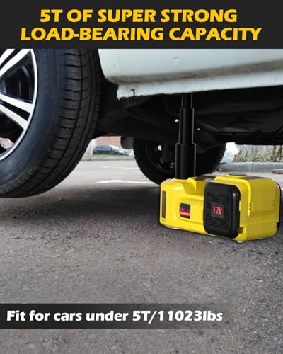 Car Jack 5 Ton 12V with Impact Wrench and LED Light H707