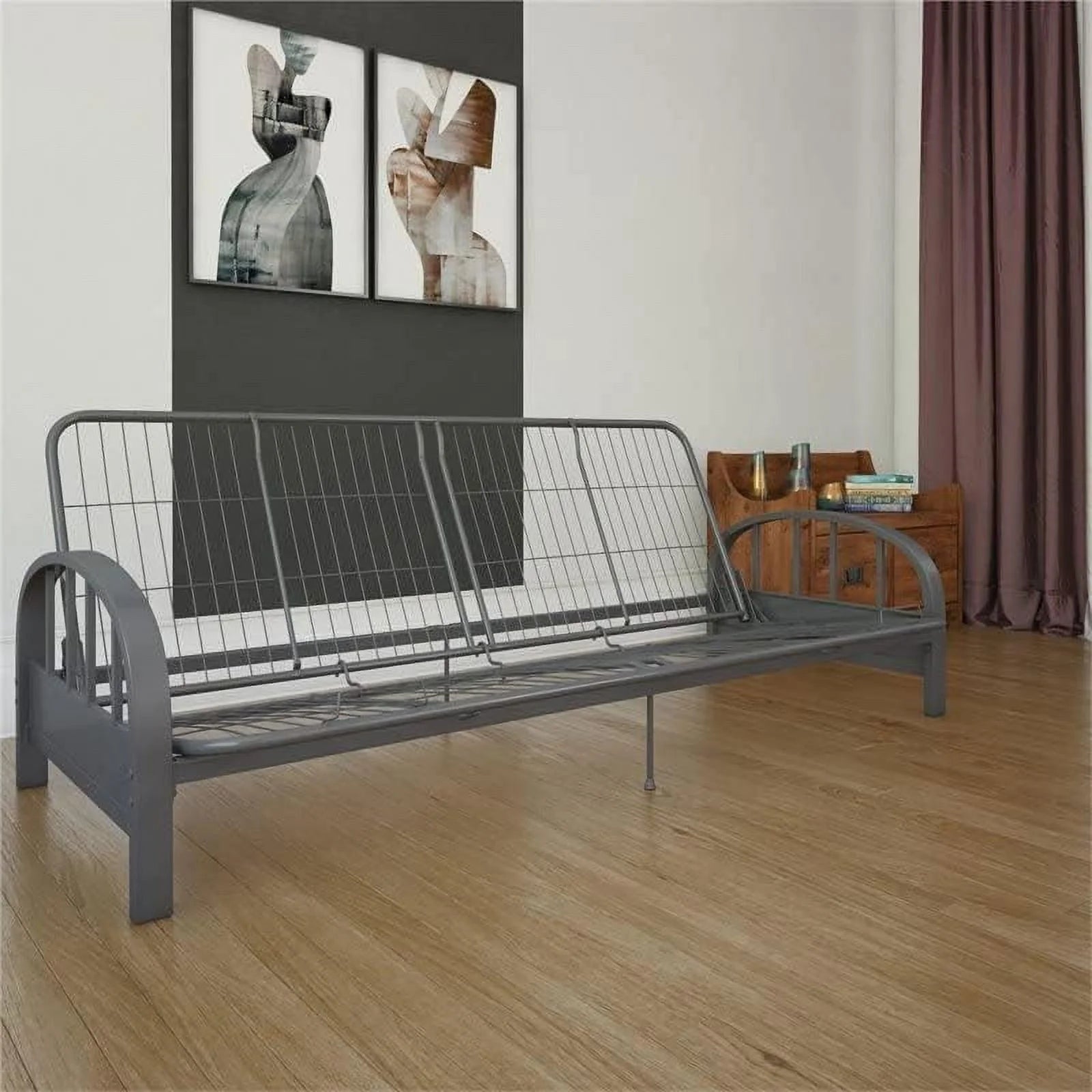 Futon Frame in Gunmetal Grey R669