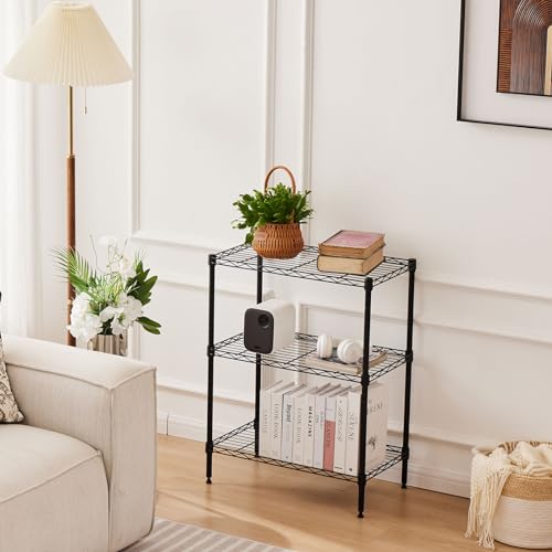 4-Shelf Storage Shelving Unit, Adjustable Metal Wire Racks, Heavy Duty Standing Shelf Organizer W583383