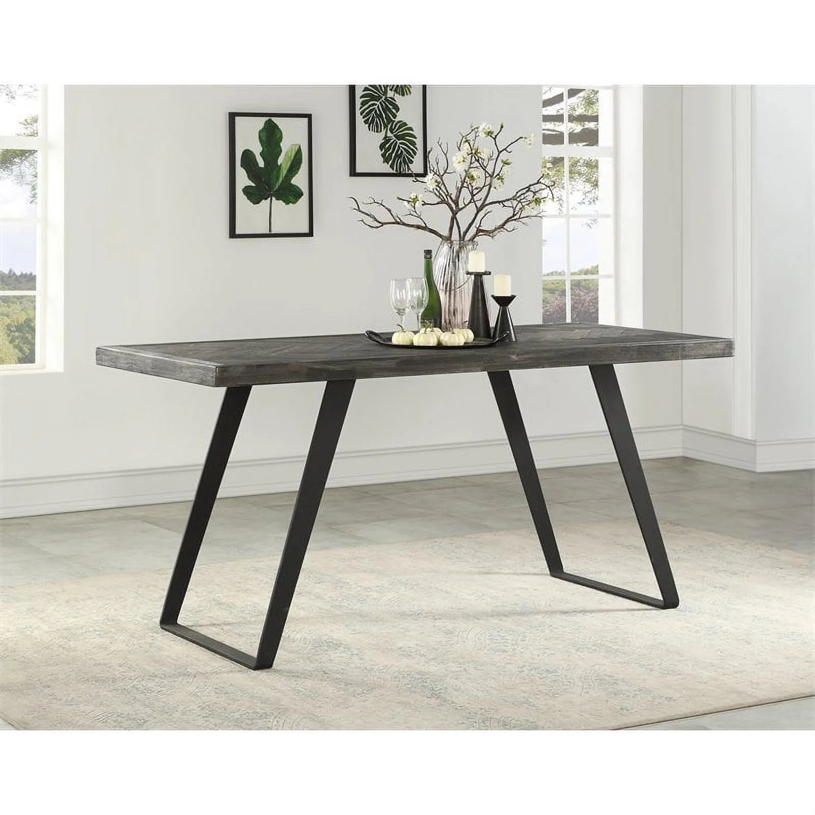 Herringbone Counter Height Dining Table T238