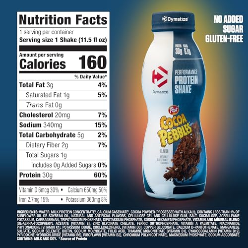 Protein Shake, Fruity Pebbles, 30g Protein, 11.5 fl oz, 12 Pack K710631