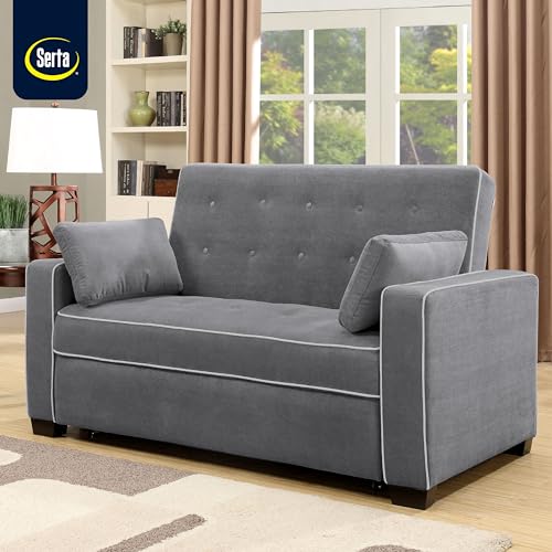 Convertible Sleeper Sofa, Queen Size, Navy Q5867