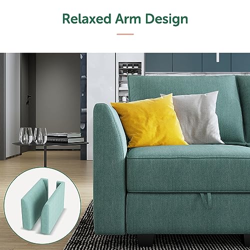 Modular Sectional Sofa with Storage, Grey Z479035