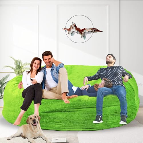Bean Bag Chair for Adults 3FT, Soft Removable Cover, Light Gray X3039