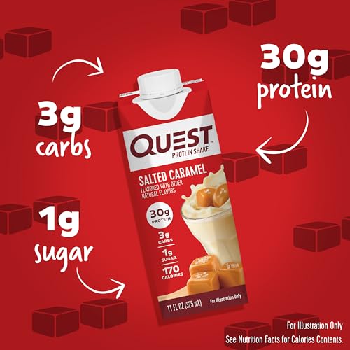 Protein Shake Salted Caramel, 30g Protein, Keto Friendly, 11 fl oz, 12 Count W666022