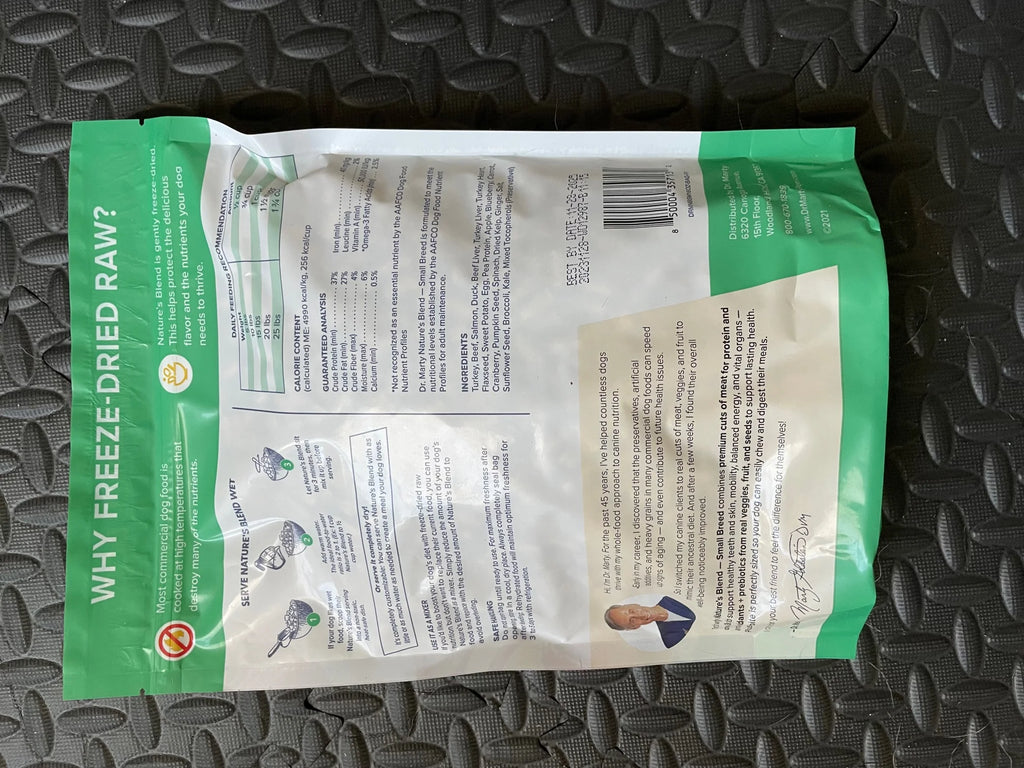 Freeze-Dried Raw Dog Food for Small Dogs, 6 oz R9813