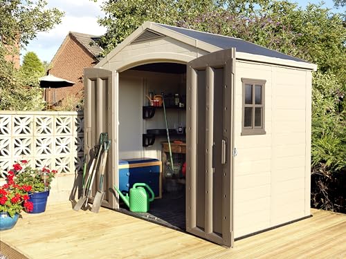 Outdoor Resin Storage Shed for Patio Furniture and Yard Tools R685