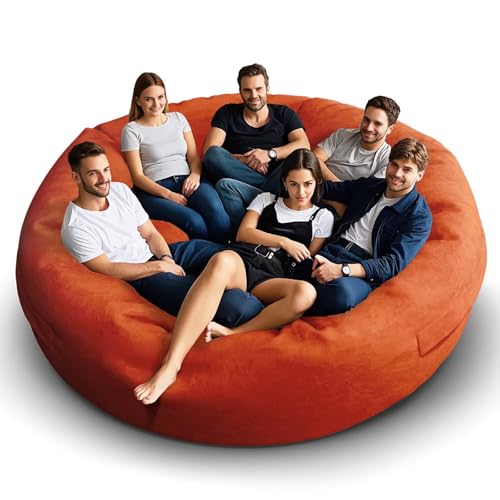 Bean Bag Chair for Adults 3FT, Soft Removable Cover, Light Gray X3039