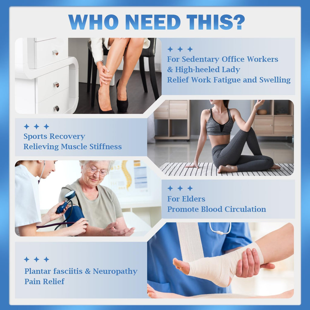 EMS Foot Massager Mat for Neuropathy Pain Relief with 6 Modes X7022