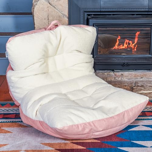 Dorm Bean Bag Chair with Drink Holder and Pocket, 3 feet R2503
