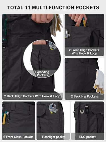 Men's Tactical Cargo Pants with Stretch Ripstop Fabric L859