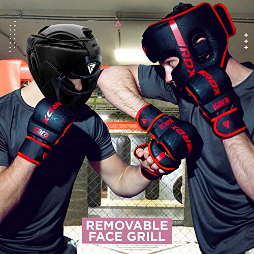 Boxing Headgear MMA Muay Thai with Removable Face Grill for Sparring Training M748