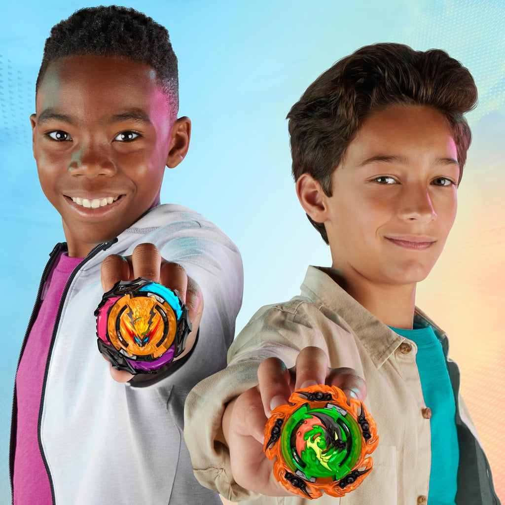 Spinning Tops Battle Set with Stadium and 2 Launchers, Toys for Ages 8 and Up Z3444