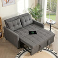 Sleeper Sofa with Pull-Out Bed, 3-in-1 Convertible, Light Gray E75945