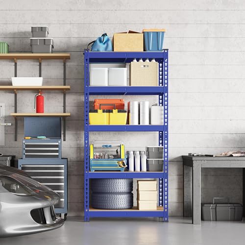 5-Tier Adjustable Metal Shelving Unit for Garage, Pantry, and Warehouse M7734