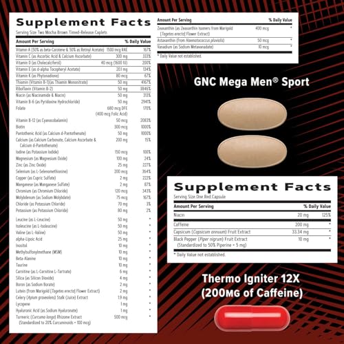 Men's 4-in-1 Vitamin Pack for Metabolism & Lean Muscle Tone, 30-Day Supply I733285