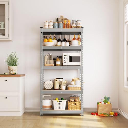 5-Tier Adjustable Metal Shelving Unit for Garage, Pantry, and Warehouse M7734