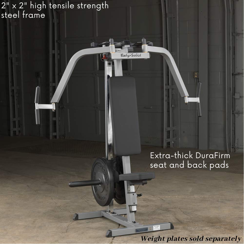 Dual Function PEC Machine - Plate Loaded, Adjustable Chest, Back & Shoulder Workout Equipment T413296
