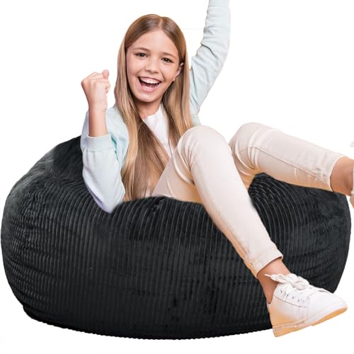 Faux Fur Bean Bag Chair for Adults with Filling Q65946