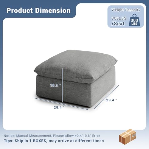 Modular Sectional Sofa, Waterproof Down Filled, Dark Gray C7587