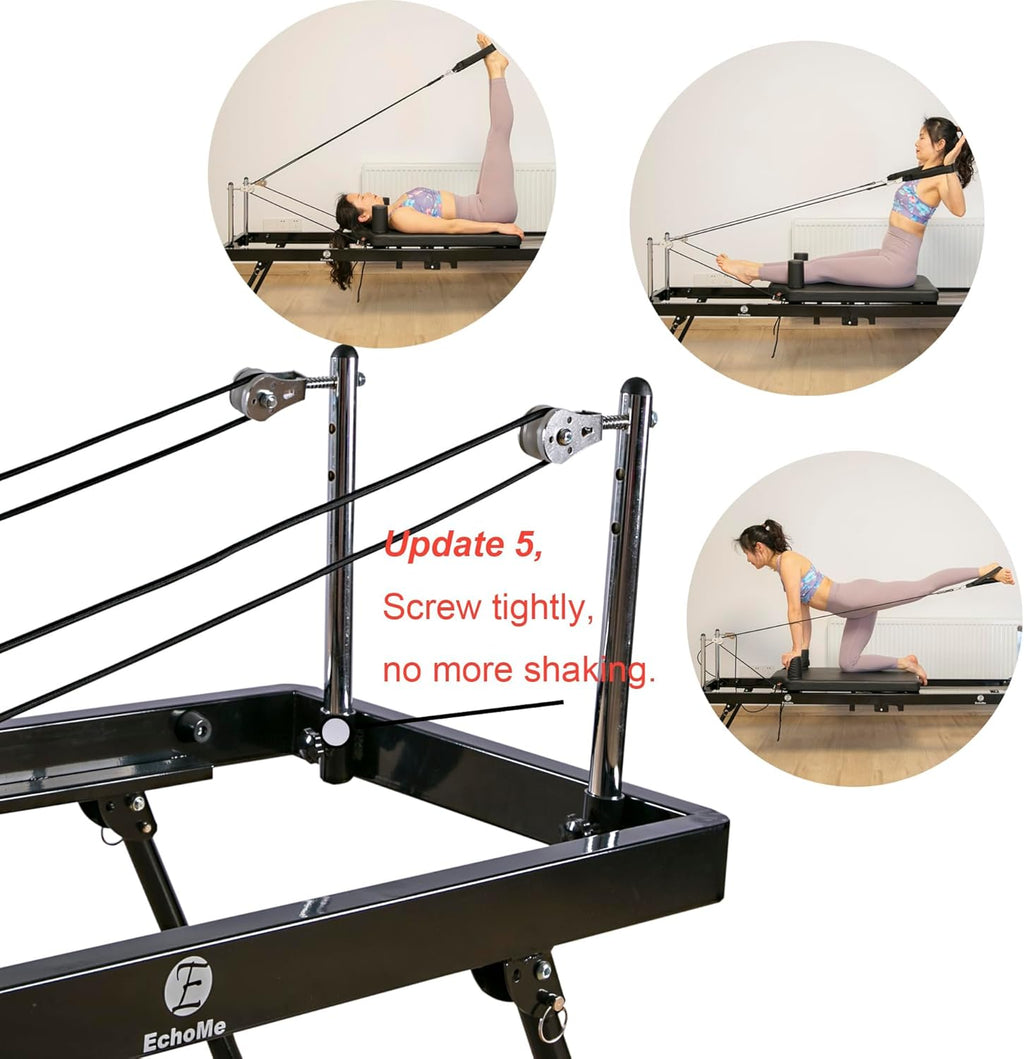 Foldable Pilates Reformer Machine for Home T902