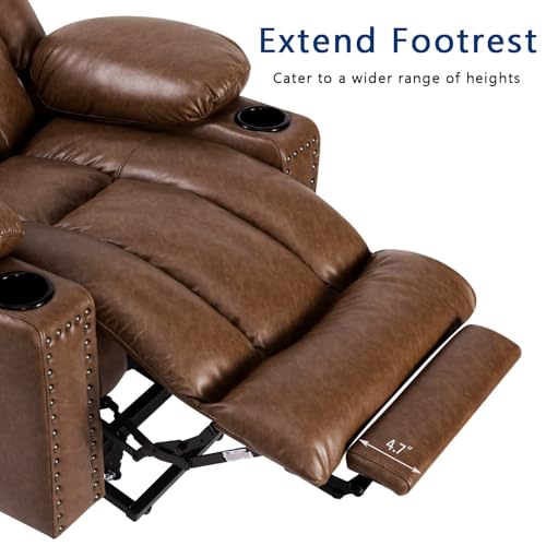 Power Lift Recliner Chair for Elderly with Heat and Massage, Adjustable Positions, Dark Brown P618617
