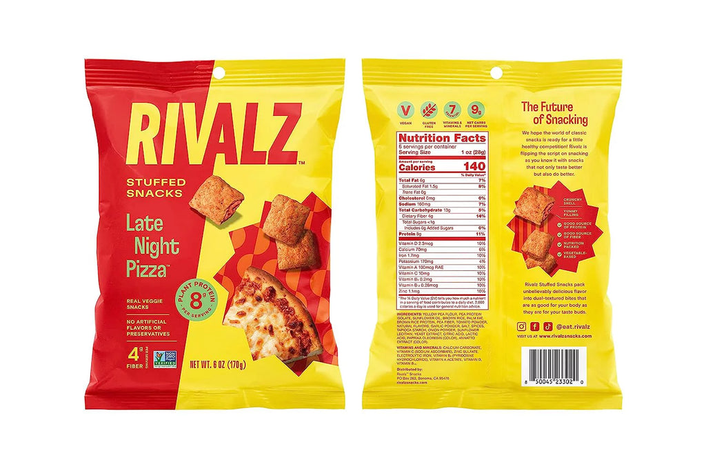 Pizza Stuffed Snacks - Veggie Snack Bites - Vegan, Gluten Free, Non-GMO Z23174