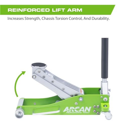 3-Ton Quick Rise Aluminum Floor Jack with Dual Pump Pistons P546655
