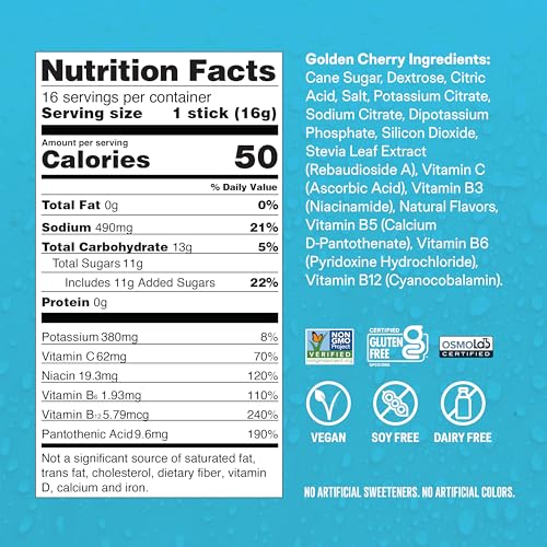 Hydration Multiplier Electrolyte Powder Drink Mix, Lemon Lime, 16 Servings L918917