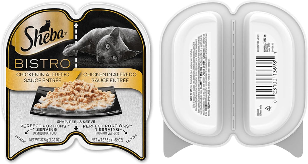 Wet Cat Food Variety Pack with Salmon and Chicken, 8 Trays O164235
