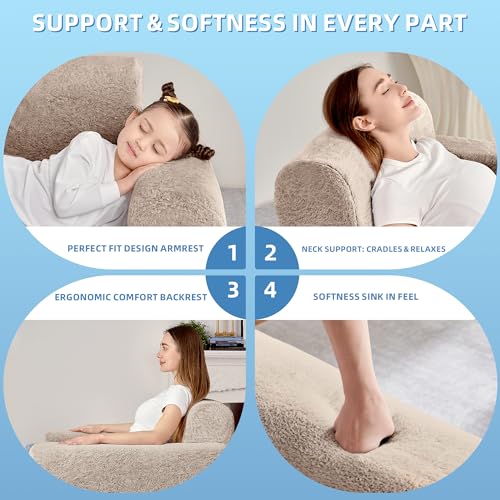 Giant Bean Bag Chair with Armrest for Adults and Kids H1960