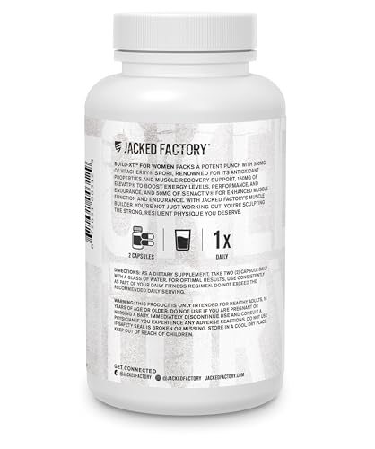 Daily Muscle Builder Supplement for Strength & Growth - 60 Veggie Pills U9496