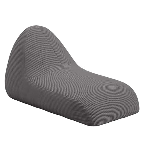 Unicorn Bean Bag Chair for Kids with Filler, Corduroy Floor Lounger, Pink W9694