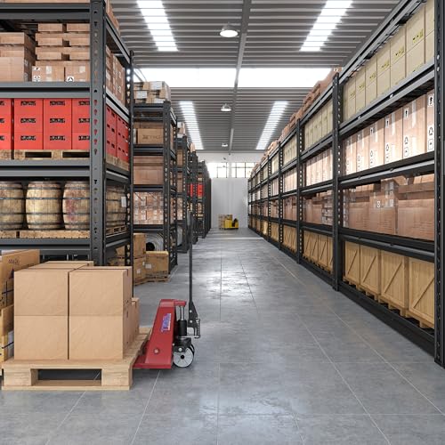 48" W Garage Shelving, Heavy Duty Adjustable Metal Storage Shelves N492