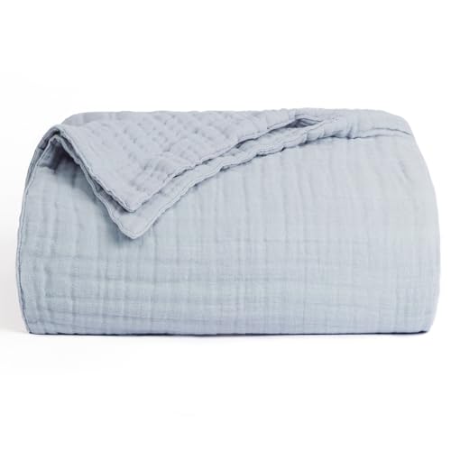 6 Layer Cotton Muslin Blanket King Size Sage Green P272945