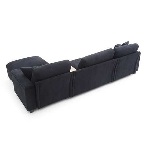 Modular Sectional Sofa with Ottoman, U-Shaped Lounge Couch H930