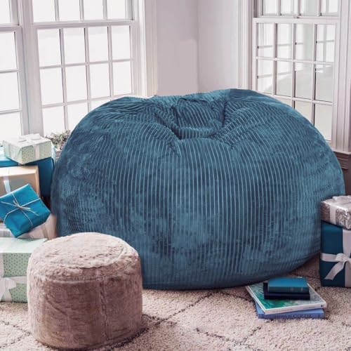 Faux Fur Bean Bag Chair for Adults with Filling Q65946