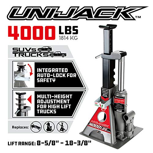 3 Ton Bottle Jack with Jack Stands, 6000 lb Capacity Car Lift W53060