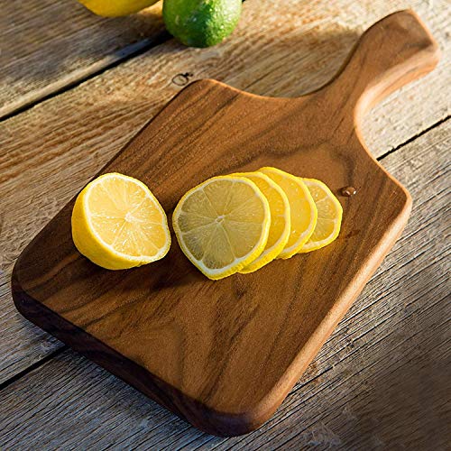 Dark Walnut Wood Cutting Board for Kitchen, Chopping and Serving, 16 x 8 V138952