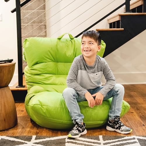 Dorm Bean Bag Chair with Drink Holder and Pocket, 3 feet R2503