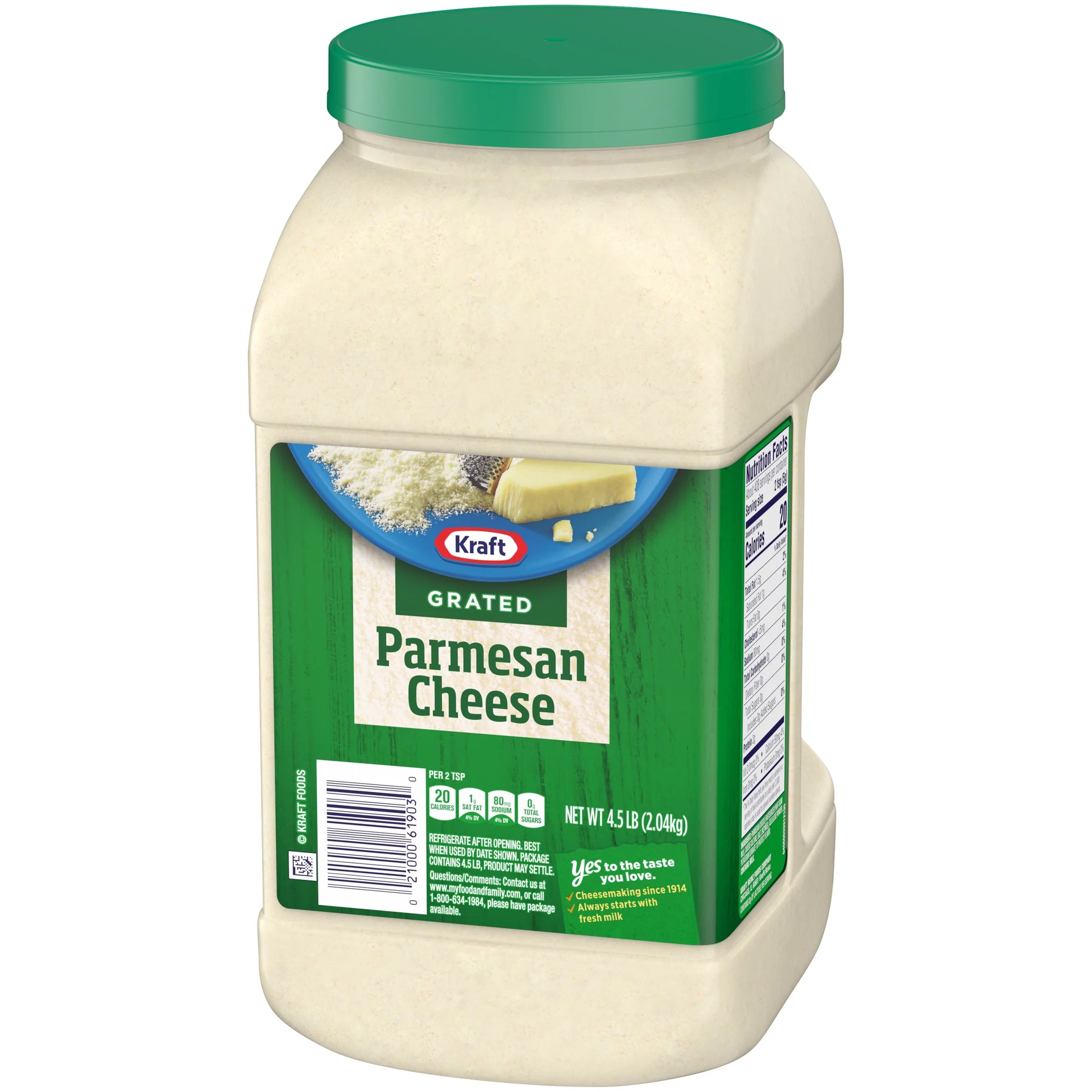 Parmesan Grated Cheese, 4.5 lb Jug X97288