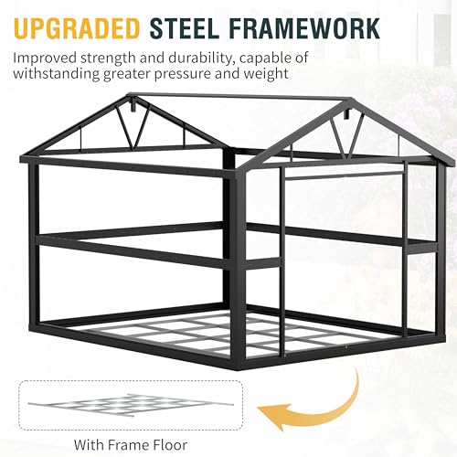 Metal Storage Shed 5x3 ft with Lockable Door for Garden and Backyard B82351
